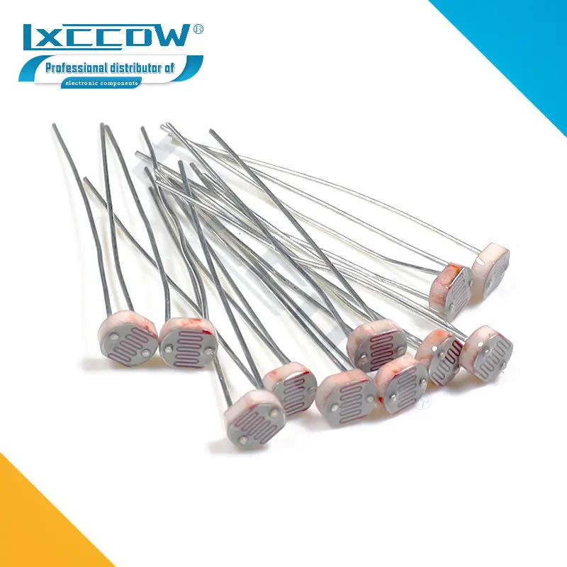 

Фоторезистор GL5549 GL5539 GL5537 GL5528 GL5516 GL5506 12528 MG45 5 мм, 20 шт./партия