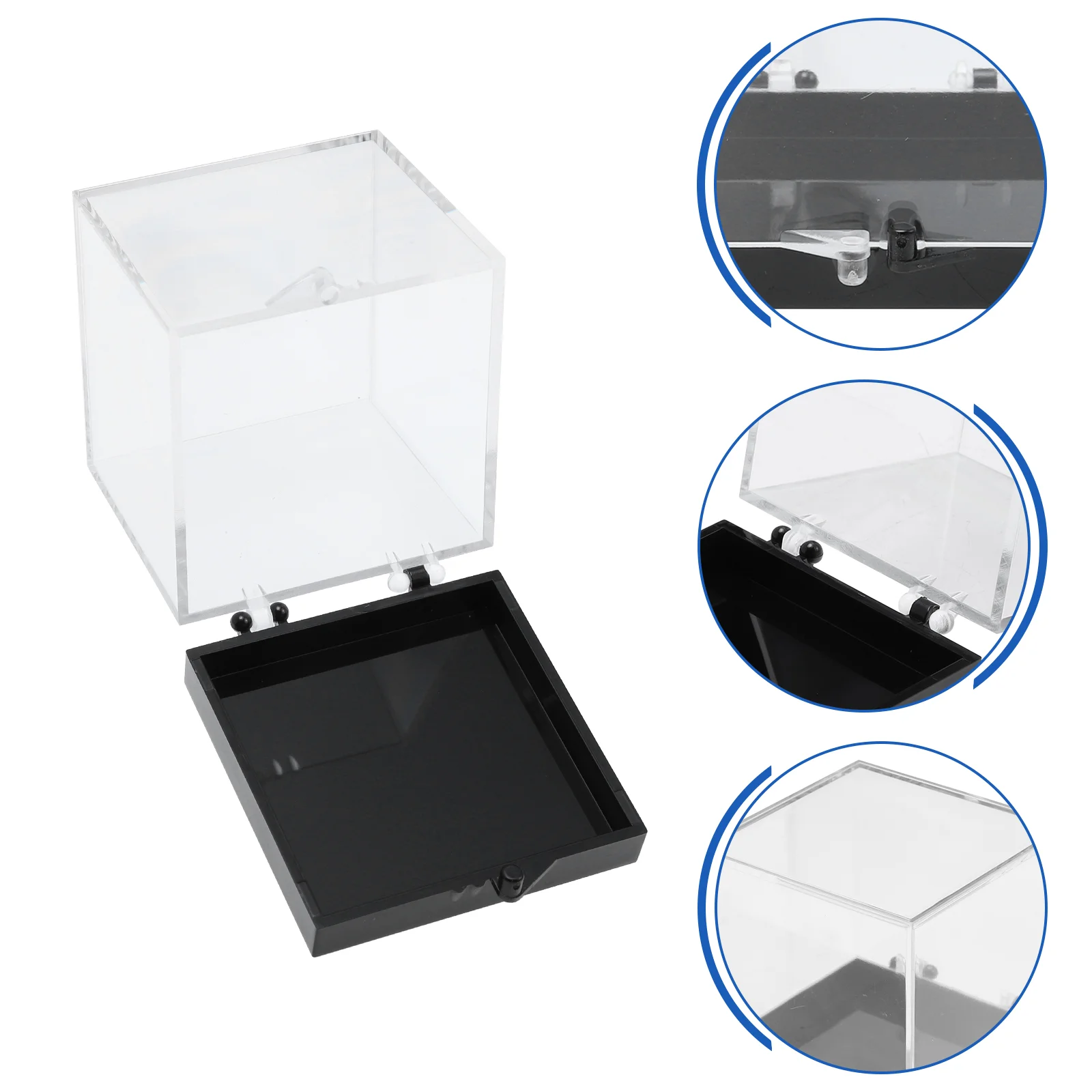 

Display Box Case Clear Acrylic Specimen Cube Figurine Plastic Figures Boxes Showcase Toy Cases Mineral Plastics Favors Holder