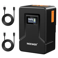neewer vmountv lock battery 95wh 14 8v support 45w65w pd fast charger with d tap portusb c usb a output for sony video camera