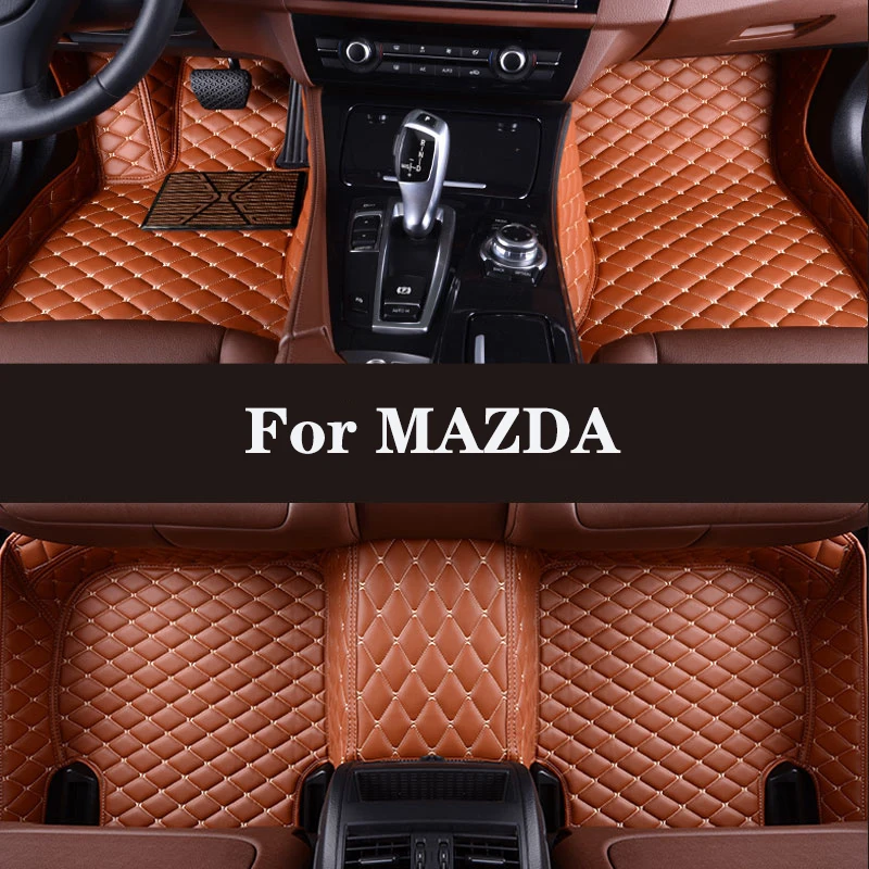 

Полностью объемный Кожаный Автомобильный напольный коврик для MAZDA CX-8 Mazda 5 (6 мест) (7 мест) автозапчасти