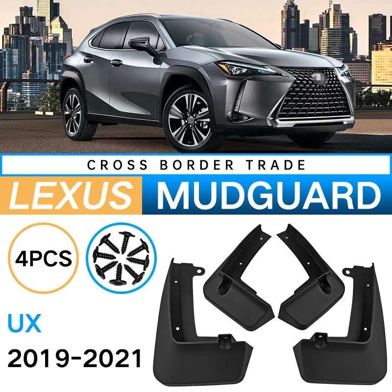 

4 шт. автомобильные брызговики для Lexus UX 200 250h 260h 300e ZA10 2019 ~ 2023 передние и задние брызговики, защита колес, закрылки, защита от брызг