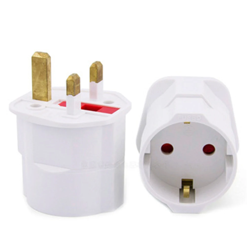 

3 Pin UK Standard To 2 Pin EU Standard Adapters UK Conversion Plugs European To British Plug For Electrical Switches Tool