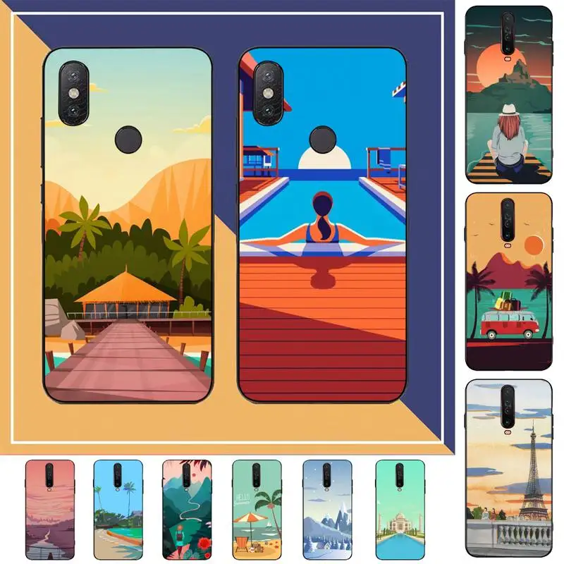 

FHNBLJ Infinite Scenery Pleasant Comfortable Life Phone Case for Redmi Note 8 7 9 4 6 pro max T X 5A 3 10 lite pro