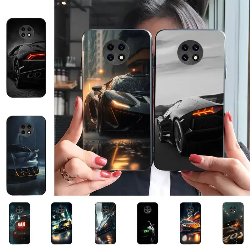 

Cool Car Headlights Phone Case For Redmi 9 5 S2 K30pro Silicone Fundas for Redmi 8 7 7A note 5 5A Capa