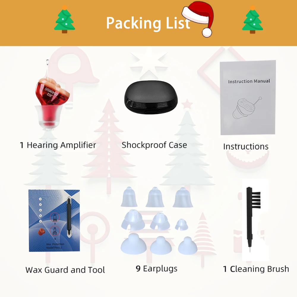 Слуховые аппараты Audifonos Мини-усилитель звука для глухоты/пожилых людей J20