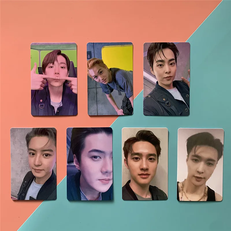 6-7Pcs/Set Kpop EXO Photo Card Special Album DON'T FIGHT THE FEELING High Quality Card For Fans Jewel Case Version