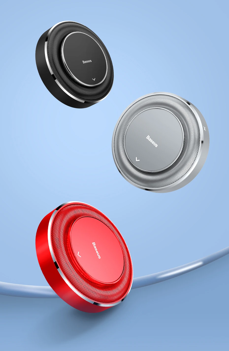 

Автомобильный освежитель воздуха Baseus, металлический освежитель воздуха для длительного использования, регулируемый ароматизатор для сало...