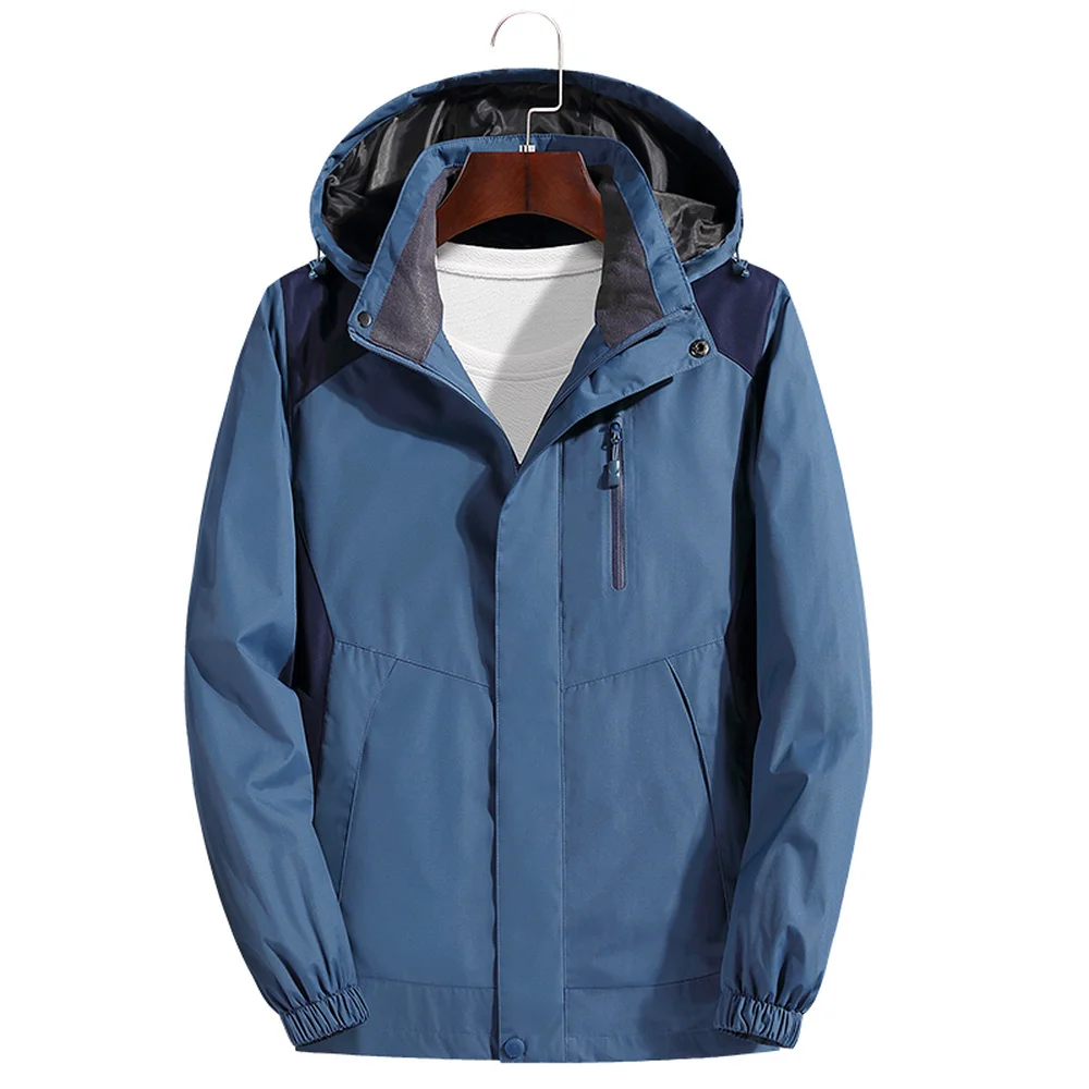 Водонепроницаемая куртка с мягкой оболочкой Мужская Уличная ветровка капюшоном