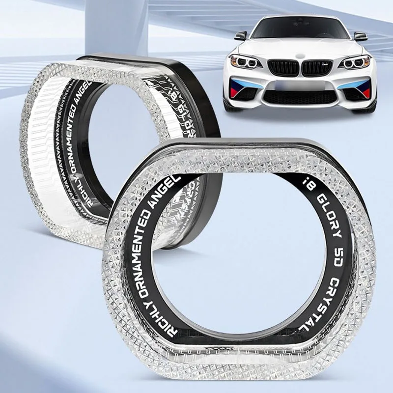 Лампа-абажур с белым/желтым/WRGB Devil Eye и Angel для автомобильной фары