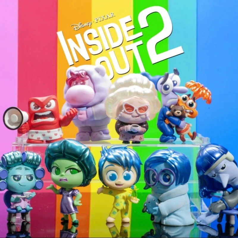 Фото Подлинные горячие игрушки Inside Out 2, пижамная вечеринка SeriesV2, косби, слепая коробка, радость, smutek, слепая ностальгия, аниме-фигурка, игрушка, подарок на день рождения №1
