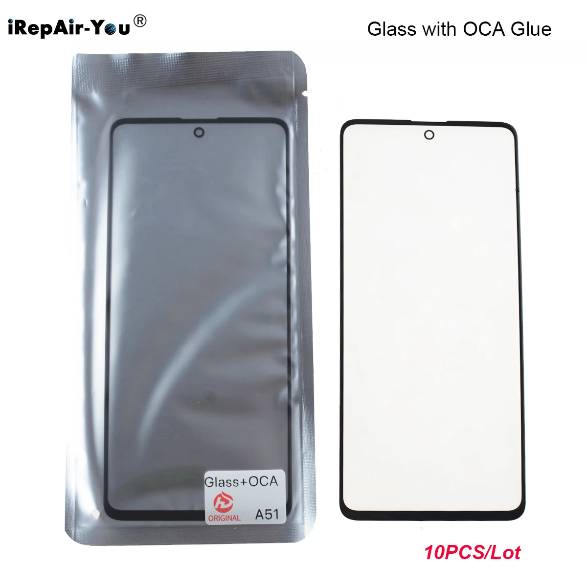 

10XLCD Outer Glass+OCA for Samsung Galaxy S20 fe A50 A51 A71 A90 A80 A70 A40 A30 A20 A10 A10s A20s A50s A70s Screen Touch Panel
