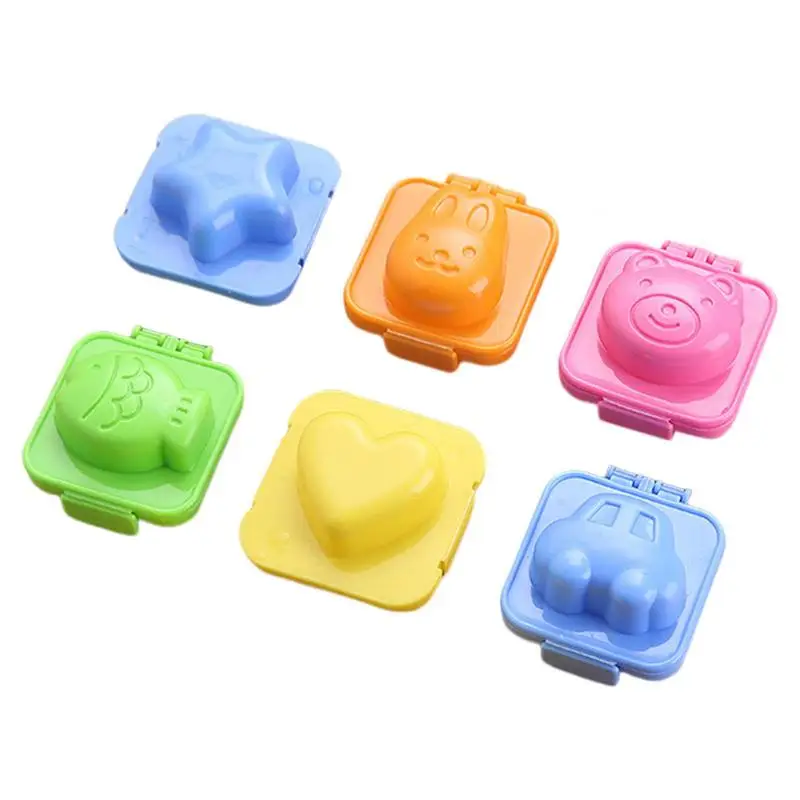 

Cartoon Cute Boil Egg Mold 6PCS Heart Shape Egg Sushi Rice Mold Mould/ Decorating Fondant Cake Tool DIY Mould Kitchen Gadgets