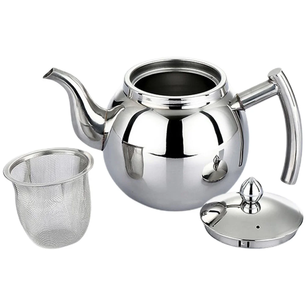 

Kettle Tea Teapot Whistling Stainless Steel Coffee Water Pot Gooseneckdrinking Pitchersstovetop Camping Strainer Desktop Metal