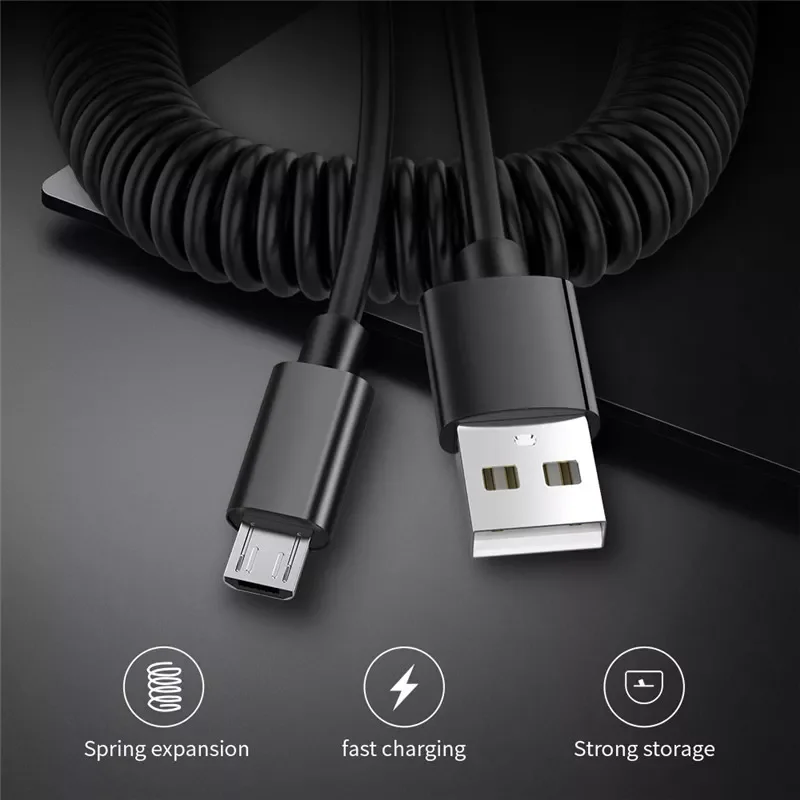 

Factory Direct Selling For Samsung USB Cable Retractable Micro USB Type C Fast Charging Data Cable USB Type-C Charger Wire Cord