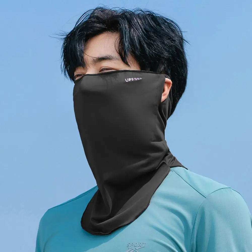 Многофункциональная летняя маска из ледяного шелка дышащая для рыбалки