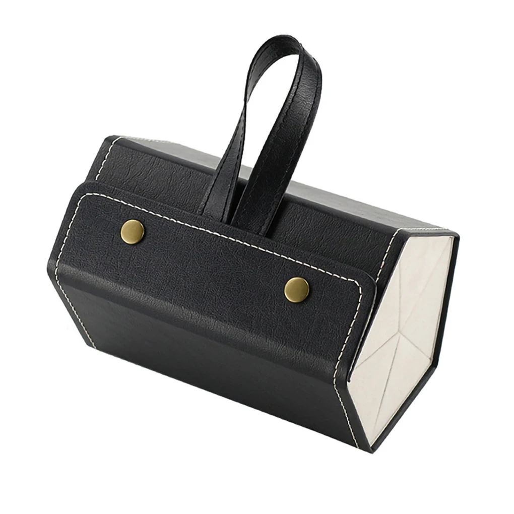 

Folding Leather Eyeglasses Organizer 2/3/4/5/6 Multi-Slot Sunglasses Storage Box Portable Travel For Glasses Makeup Storage Case