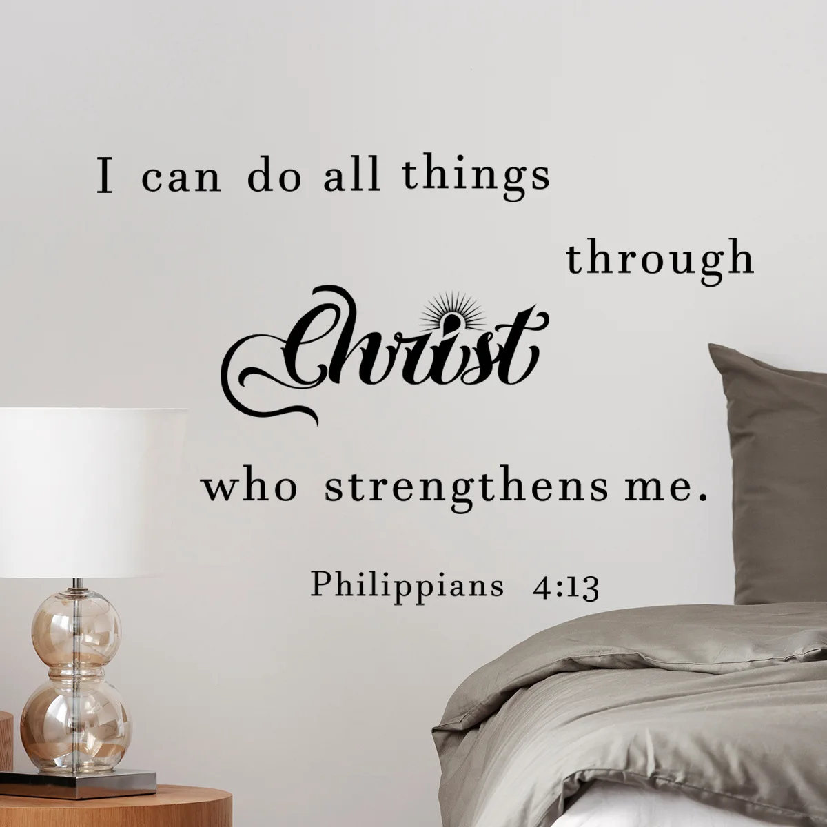 1 шт. наклейка на стену с шрифтом I CAN DO ALL THINGS — красивые наклейки принтом слогана