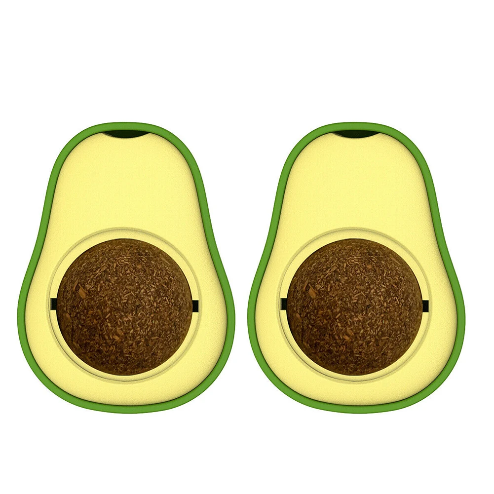 

2pcs Rotating Mint Ball 60*46mm ABS Housing Help Cats Grind Teeth Clean Mouths Promote Intestinal System Multiple Play Pet Toys