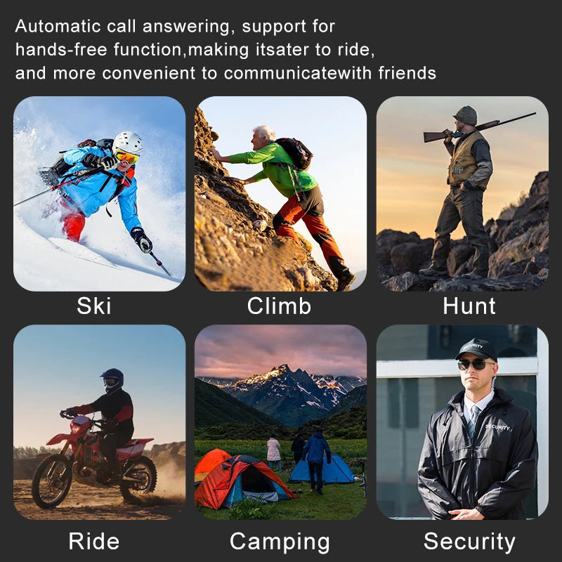 LSENG Walkie Talkie Helmet Headset K Plug 2 Pin PTT Motorcycle Headphone For Kenwood Baofeng UV5R BF888S RETEVIS Two Way Radio