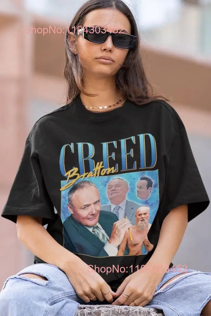 Винтажная футболка Creed Bratton 90-х годов с длинными или короткими рукавами