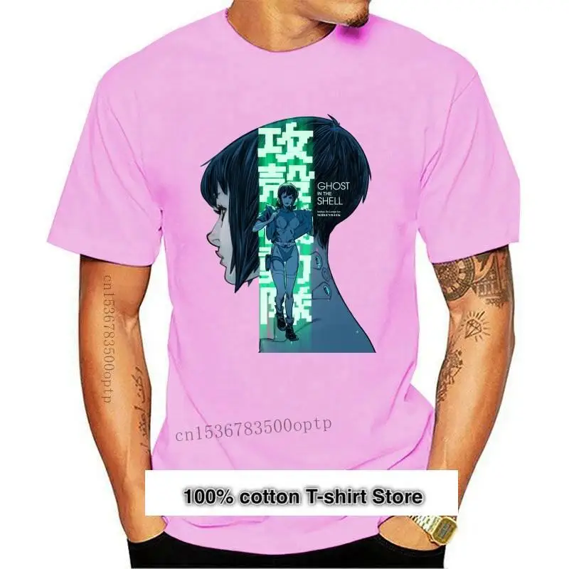 

Camiseta de manga corta de ANIME Ghost in the Shell V6 M.Oshii 1995, color negro, todas las tallas, S-3XL