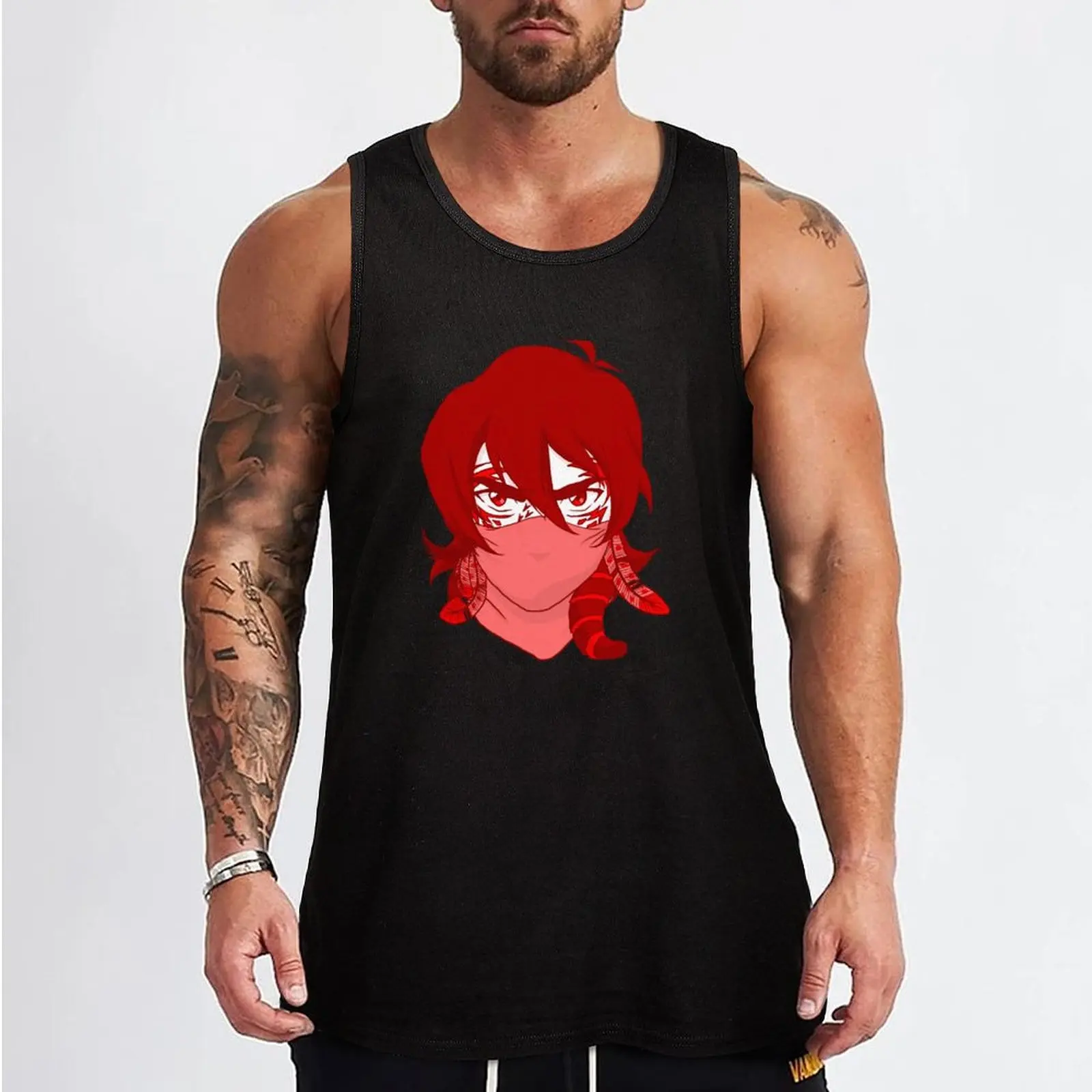 Red Kogane Tank Top спортивная рубашка мужская Мужская без рукавов