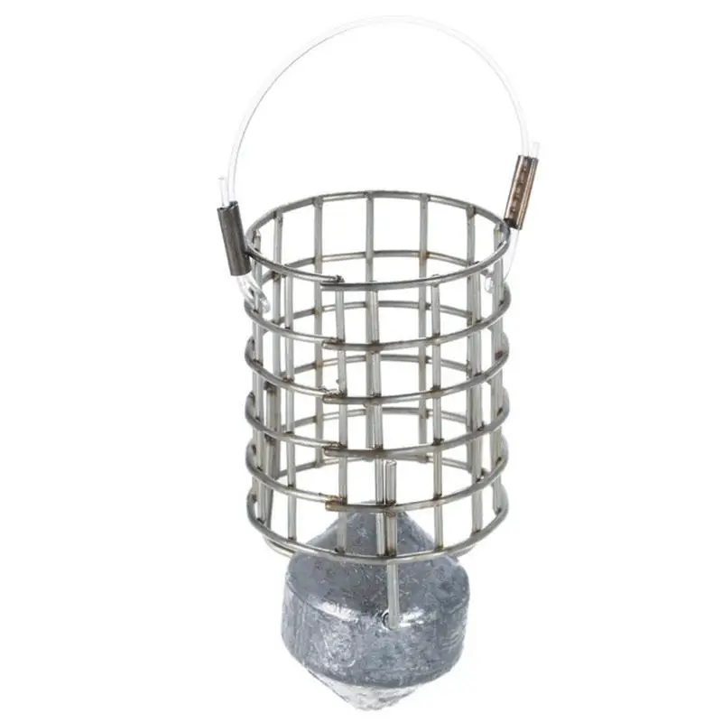 

30 г 40 г 60 г маленькая клетка для рыбы из нержавеющей стали корзина Фидер HolderFishing клетка для приманки аксессуары для рыбалки рыболовные снасти