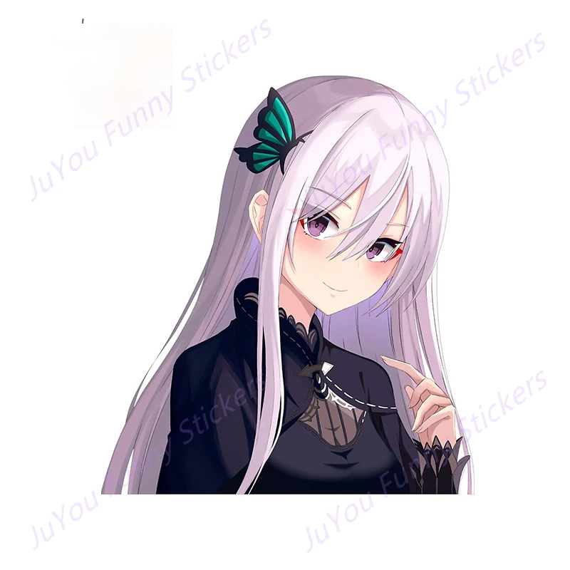 

JuYou Funny Stickers Exterior Accessories for Re Zero Isekai Car Sticker Motorcycle Car Bumper Window Stickers Vehicle Decal