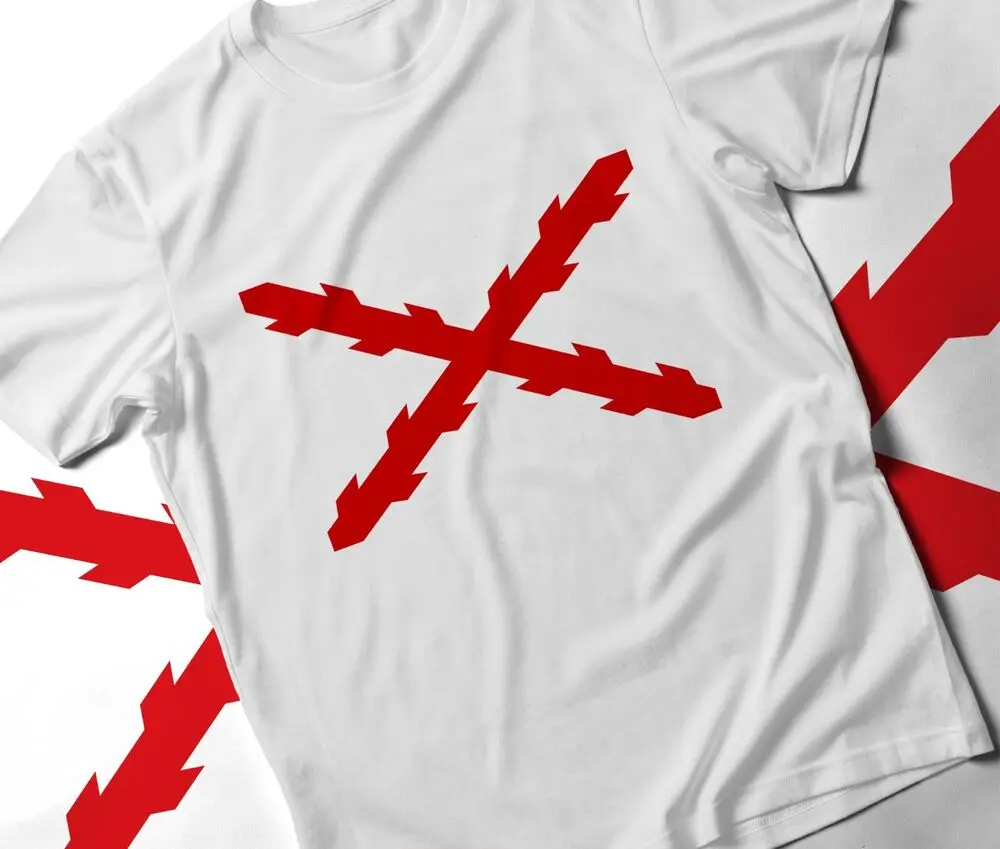 Бордовый крест Круз де боргоньский испанский терцзы blas de lezo футболка