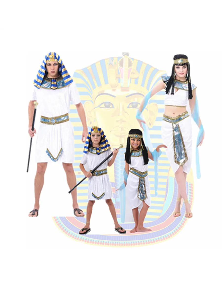 Костюмы для косплея египетского фараона Клеопатры семейный костюм принцессы
