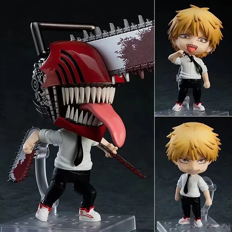 

10cm Pvc Material Q Clay Figurine 1560# Chainsaw Volkner Chainsaw Maichita Doll Ornaments Boxed Handmade Boyfriend Birthday Gift