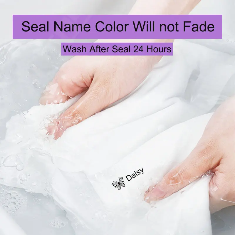 Custom-Made Baby Name Stamp Toy Student Clothes Name Seal Wash Not Faded Waterproof Seal Seals for Kids Customized Stamp Gifts
