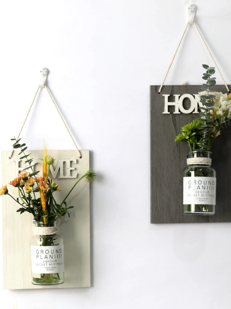 

Настенная фотография, Цветочная композиция, стеклянная ваза для гидропонных растений, прозрачная настенная фотография, настенная подвеска