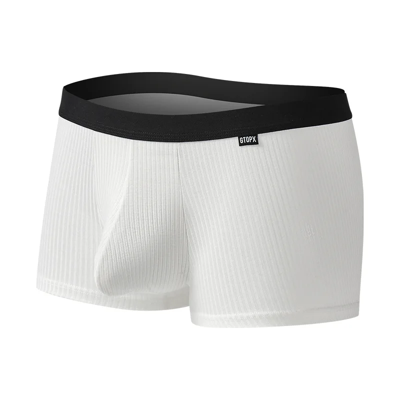 Боксеры мужские из модала пикантное нижнее белье мягкие дышащие трусы с