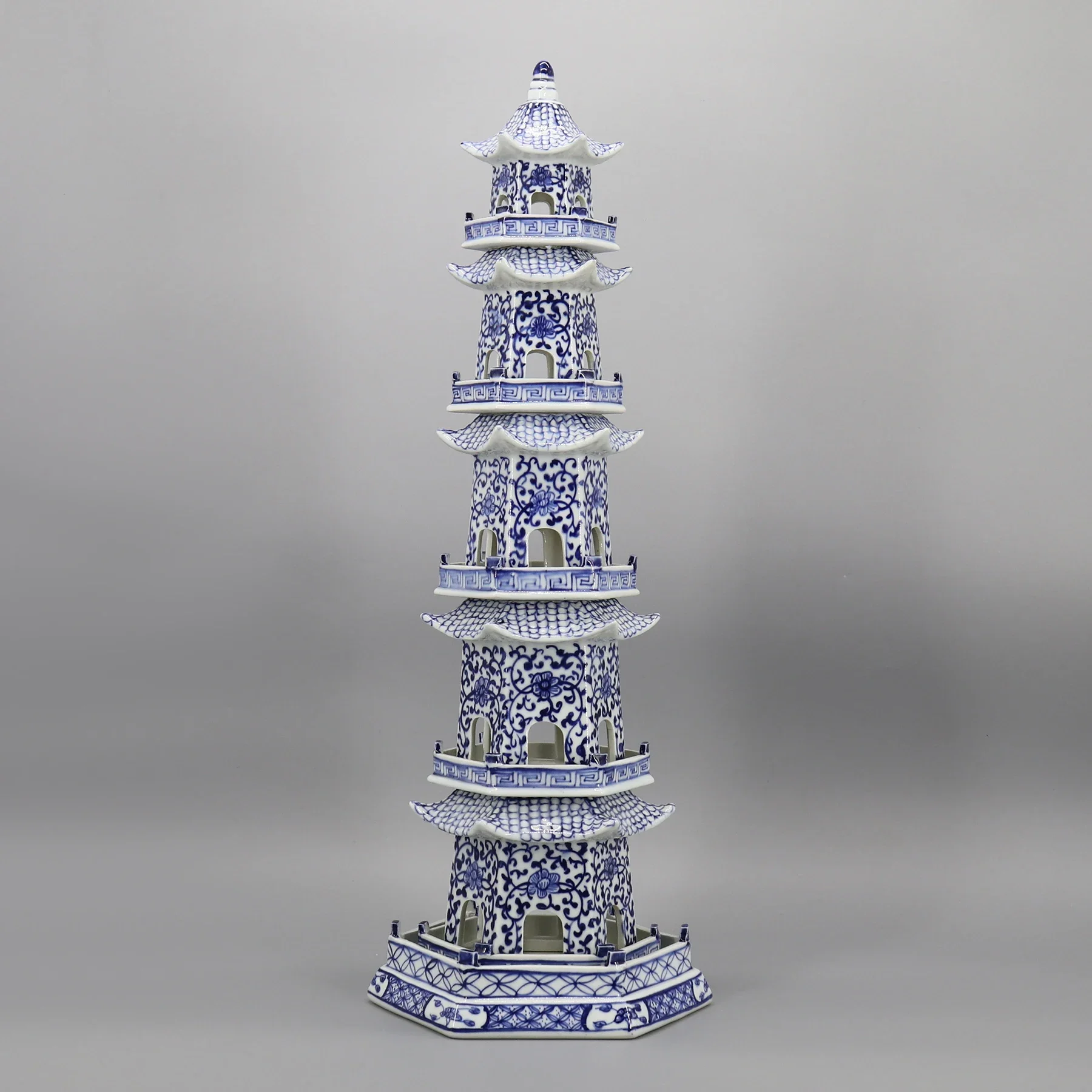 Китайская Модель пагоды керамическая архитектура украшение сада