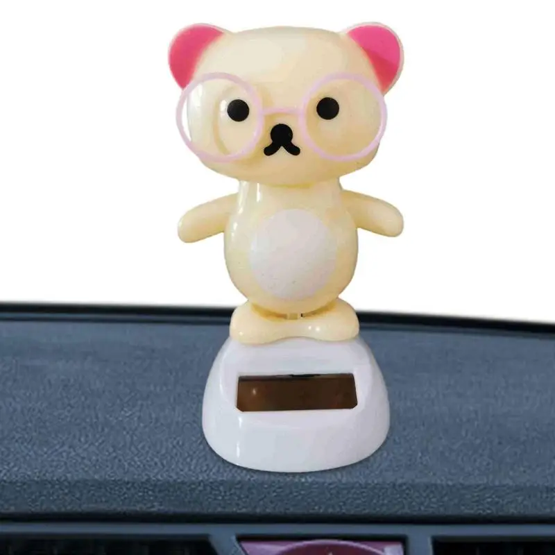 

Solar Powered Toys Solar Dancing Bear Car Swinging Dancing Toy Car Windowsill Home Desk Decoration Ornament Car Accessories