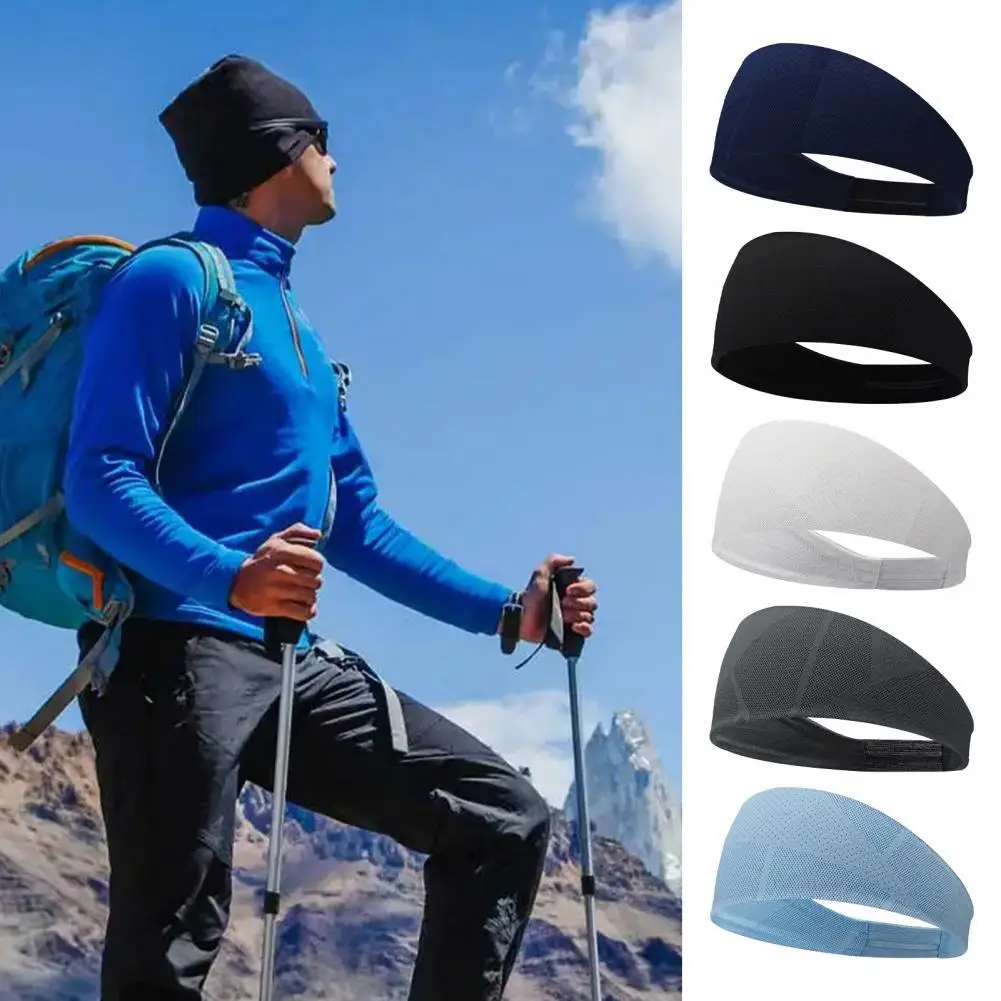 

Head Wrap Sweat Absorption Wide Edge Quick Dry Anti-deformation Headband for Yoga