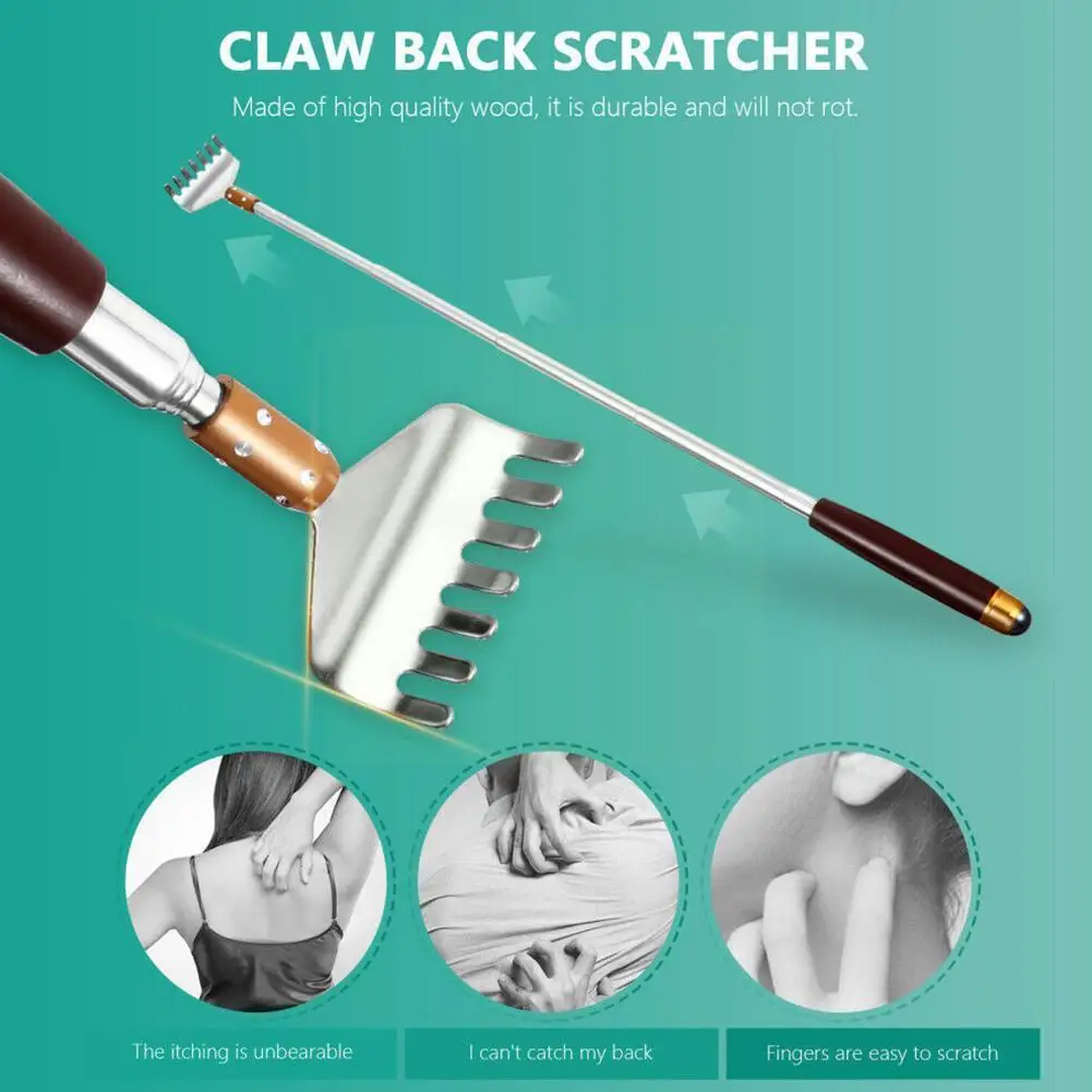 

Back Scratcher Telescopic Scratching Backscratcher Itch Telescoping Scraper Massager Extendable Care Relaxation Back T1w3
