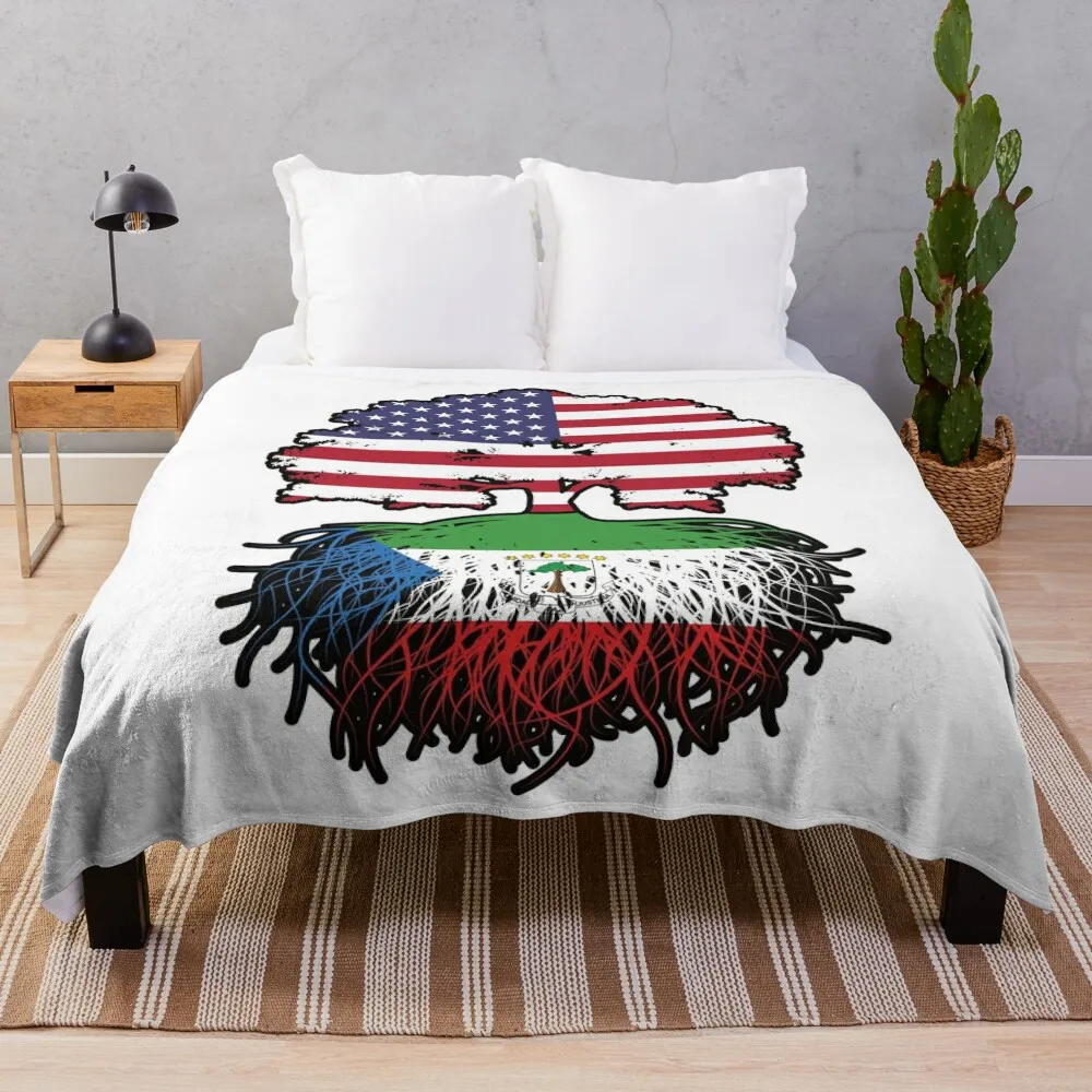 Экваториальная Гвинея экваториальная американская США корни дерева флаг пледы