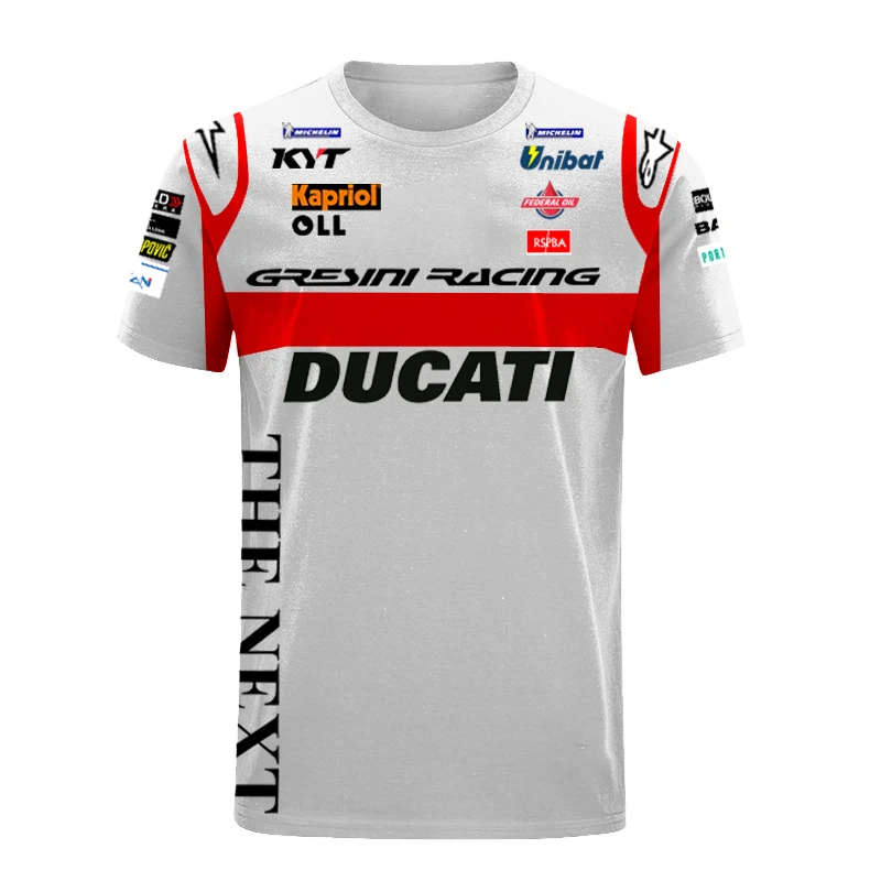 

Ducati 2022 MOTO Tee Race Ducati Champion T-shirt Enea Bastianini Bystander F1 Shirt Formula One Team Jersey Racing Suit