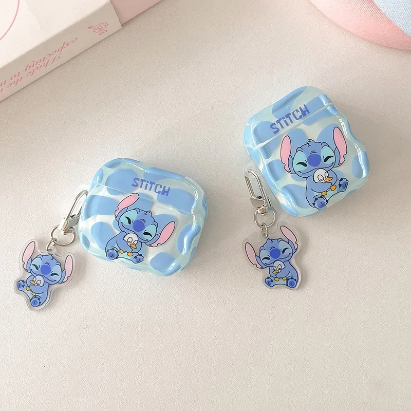 Наушники Disney Stitch аксессуары для Airpods 1/2 3 Pro Мультяшные противоударные Bluetooth