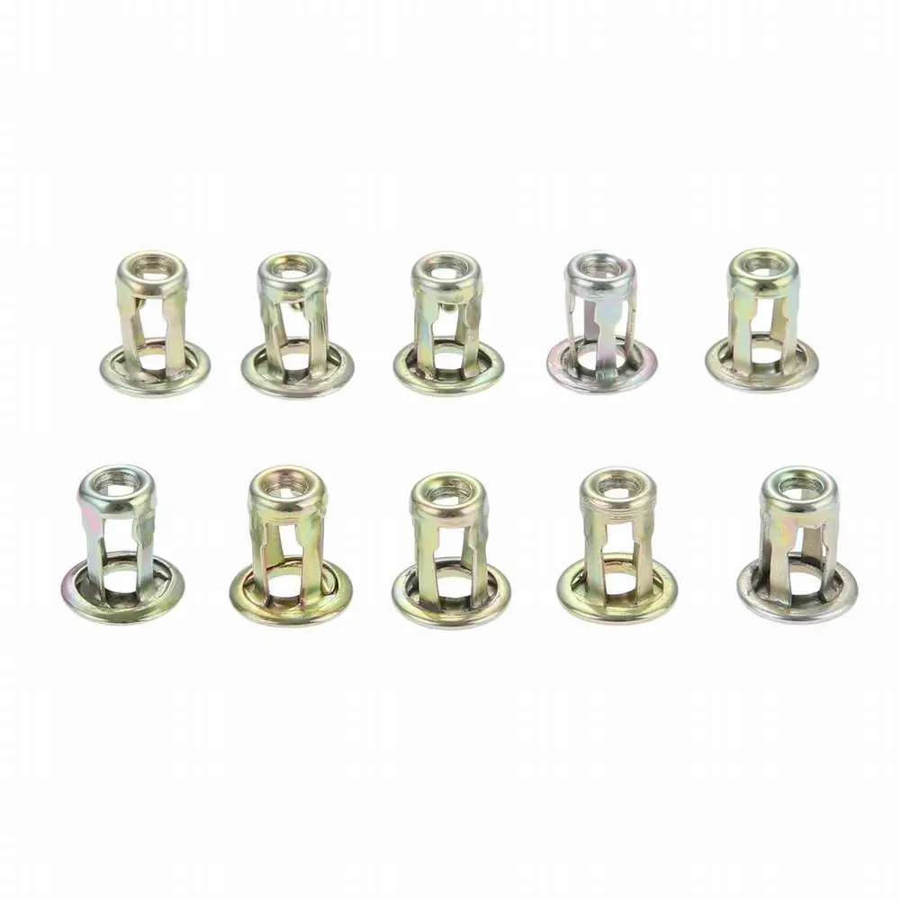 

10Pcs Car Metal Screw Clam 10.5mm External Auto Trunk Front Back License Plate Fastener Clips Metal Auto Replacement Parts