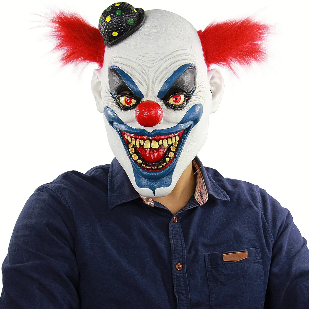 

Crazy Joker Headgear Ball Performance Party Trick Horror Mask Bar Room Escape Prop cosplay Prop