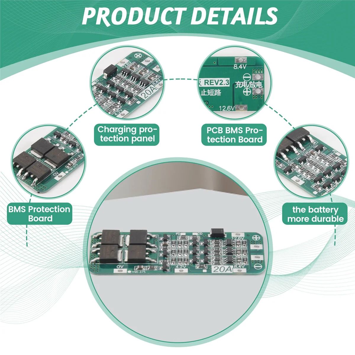 10Pcs 3S 20A BMS 18650 Li-Ion модуль зарядного устройства литиевой батареи PCB 11 1 V 12V 12 6 Module