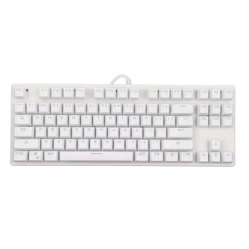 Механическая клавиатура 87 клавиш USB Проводная RGB подсветка 9 режимов освещения