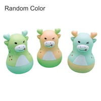 popular interactive toy cute glowing calf cartoon calf pull cord wind up toy for toddlers cartoon calf toy wind up toy