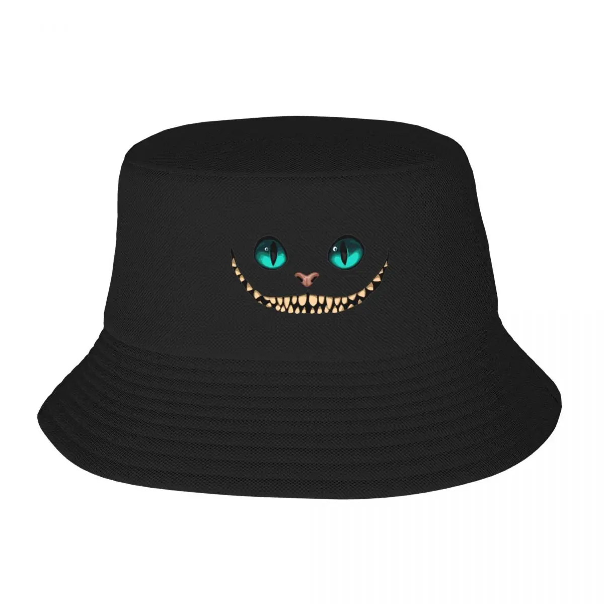 

Stylish Cheshire Cat Bucket Hat Women Men Lightweight Outdoor Fishing Cap Vocation Getaway Headwear