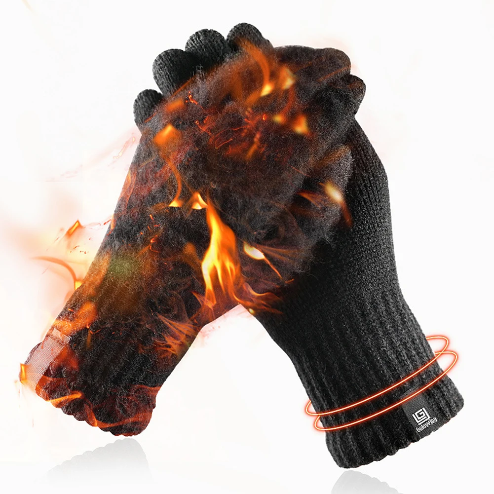 

Warm Full Finger Gloves Touch Screen Outdoor Sports Gloves Windproof Comfortable Mittens for Outdoor Running Driving Cycling