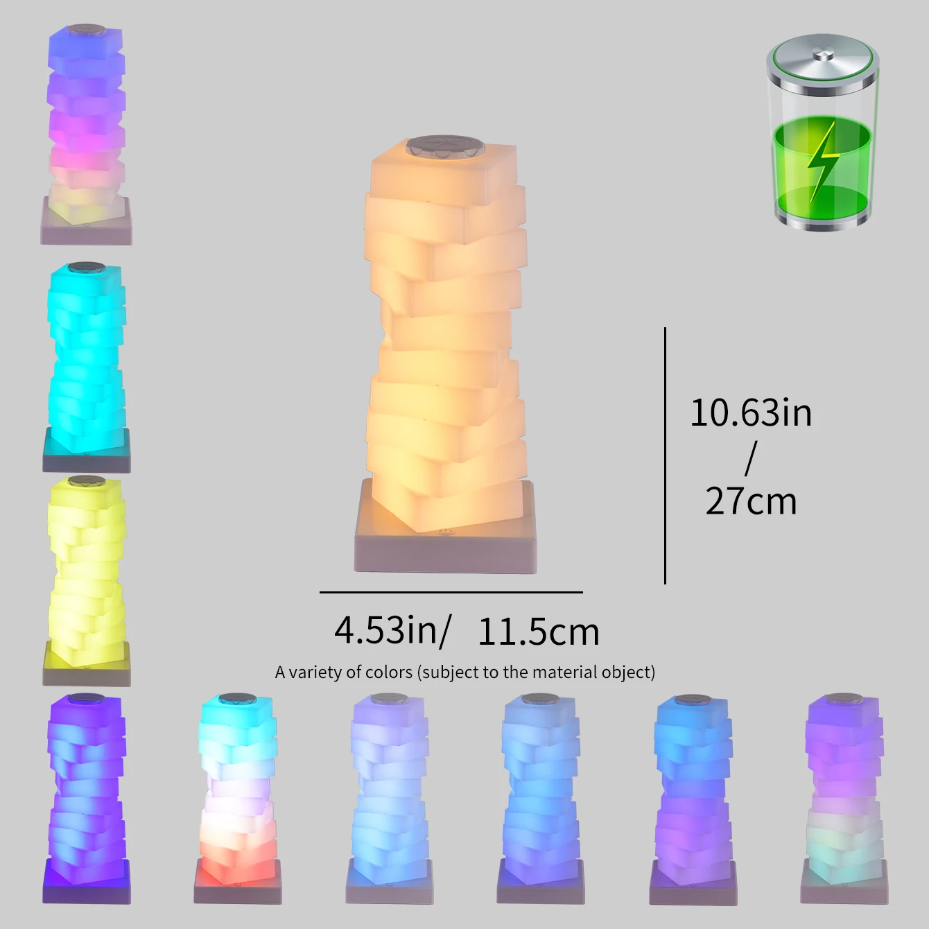 

Декоративная настольная лампа Topwinson RGB 16 цветов