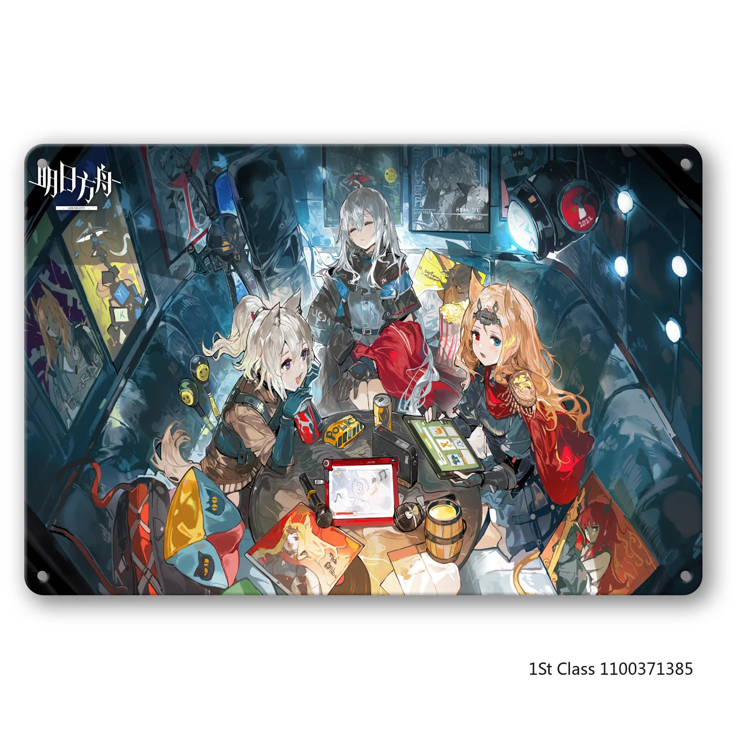 

Arknights Anime Poster Metal Wall Sign, Bedroom Bar Club Cafe Wall Decor, Customizable